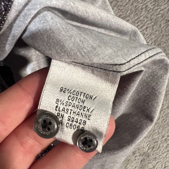 Bugatchi Shirt Mens Large Black OoohCotton Tech 8 Way Stretch Button Up Modern - Picture 6 of 9